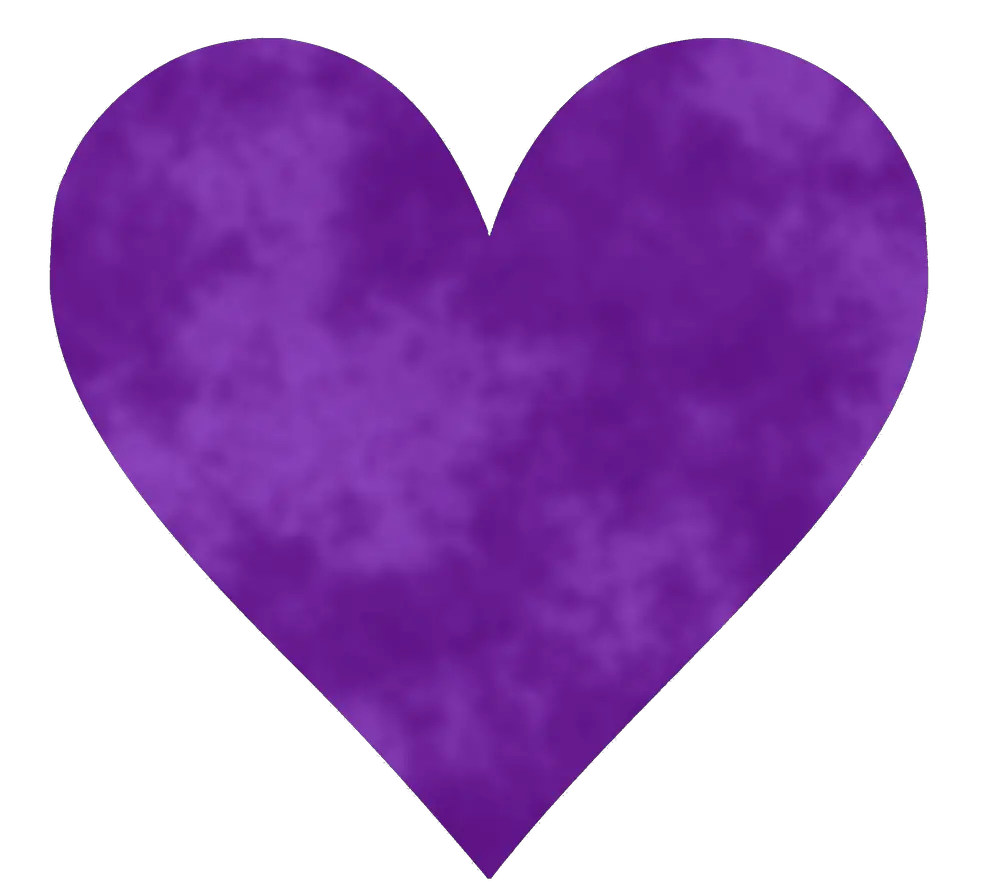 Violetti sydämen merkitys: tytöltä, mieheltä, armeija, kuolema, Facebookissa