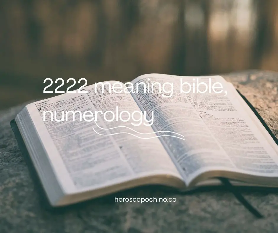 2222 tarkoittaa raamattua, numerologiaa