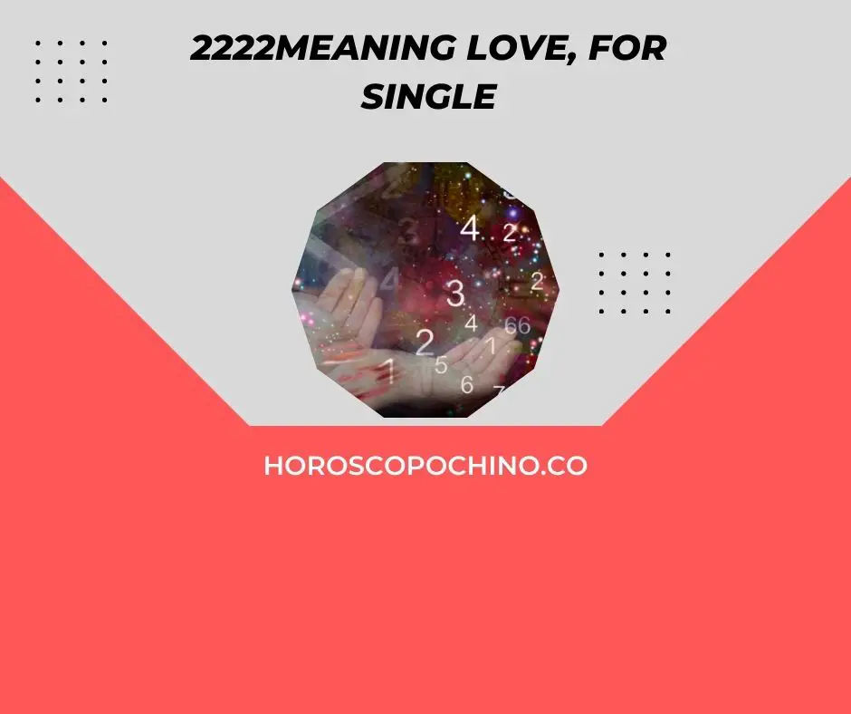 2222 che significa amore, per single