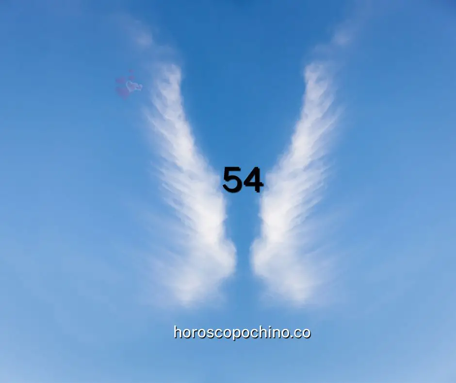 Anjo número 54, ou seja, espiritual, angelical, numerologia