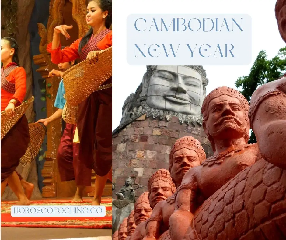 Cambodian New Year (food ,colors, called, tradition,  cake,  decoration,  deserts, clothes)
