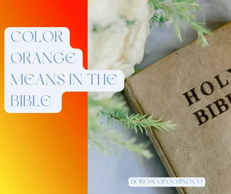 Farge oransje betyr i Bibelen