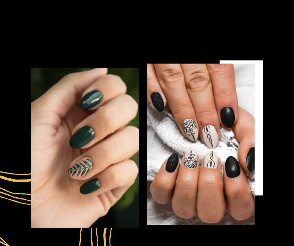 Black color nails meaning