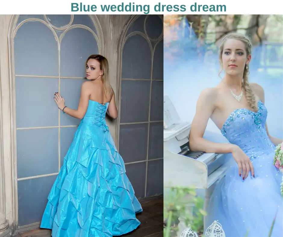 Blue wedding dress dream