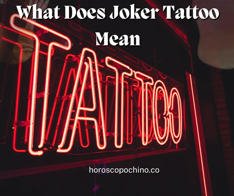 Vad betyder Joker Tatuering?