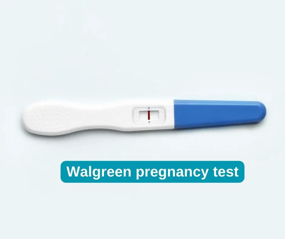 Walgreen pregnancy test