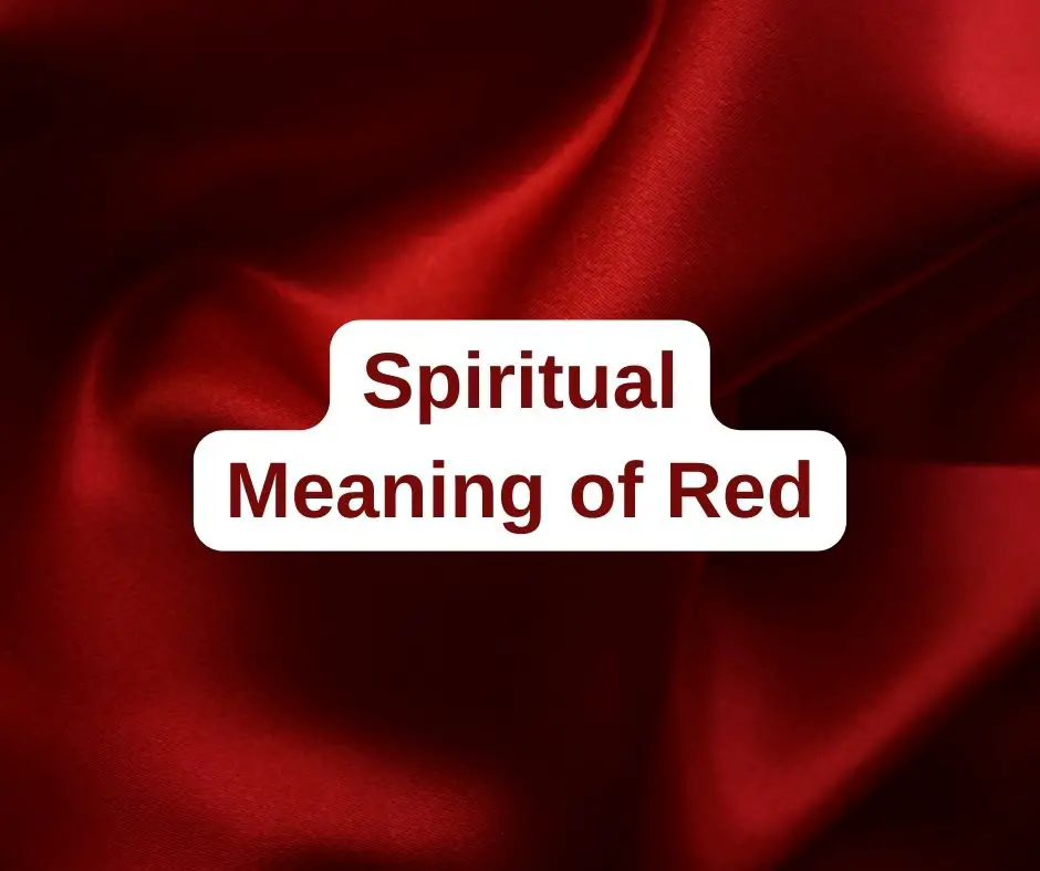 Significado espiritual del color rojo