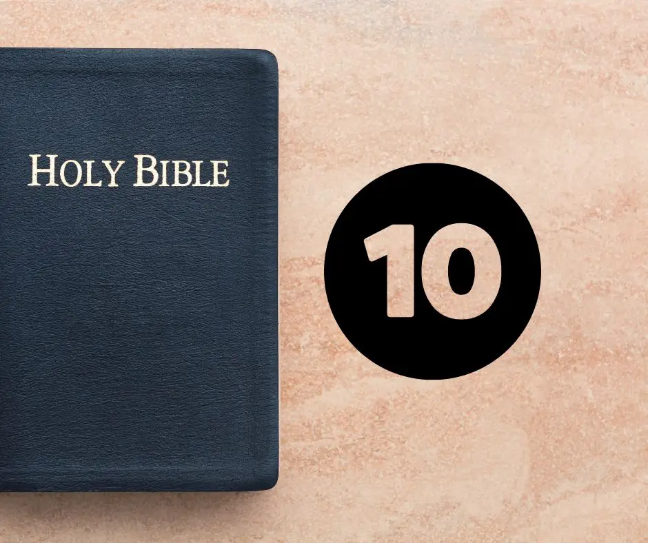 Nummer 10 in de Bijbel