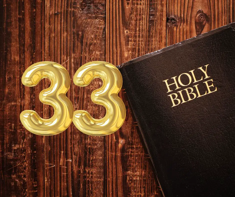 Nummer 33 in de Bijbel