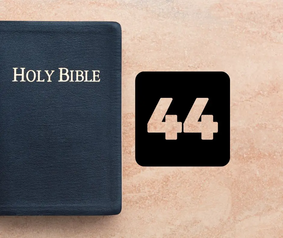 Nummer 44 in de Bijbel