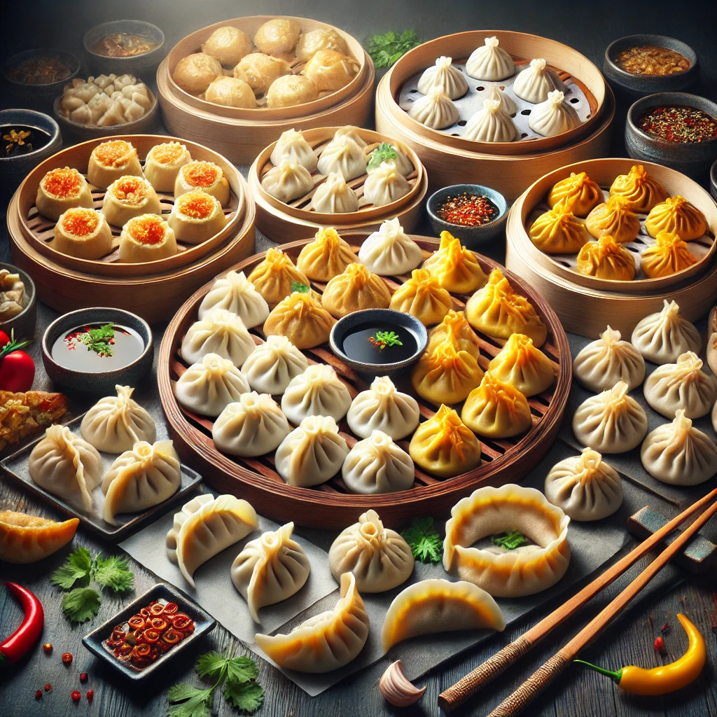 Are Dumplings High In Cholesterol? (1) 2 Different Types Of Dumplings (Steamed, Fried, With Various Fillings) To Illustrate Variety